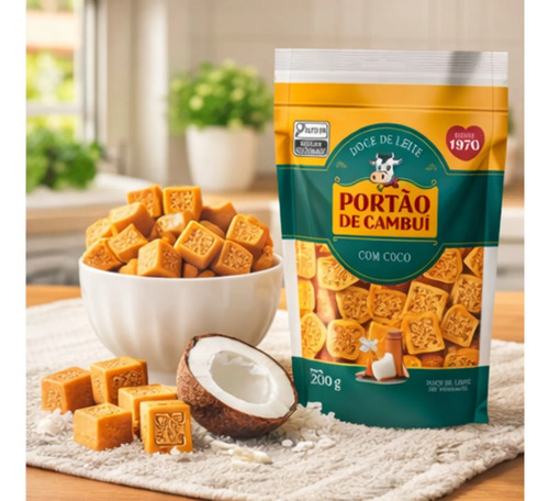 Doce de Leite com Coco PORTÃO DO CAMBUÍ Pouch 200g foto 3