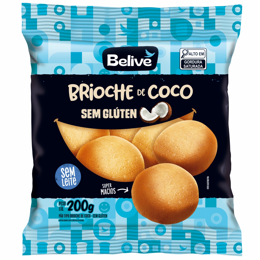 Brioche de Coco s/ Glúten BELIVE 200g