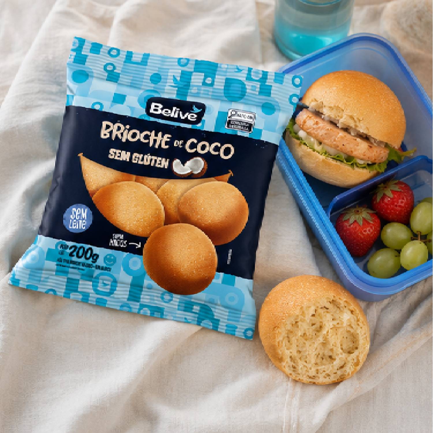 Brioche de Coco s/ Glúten BELIVE 200g foto 4
