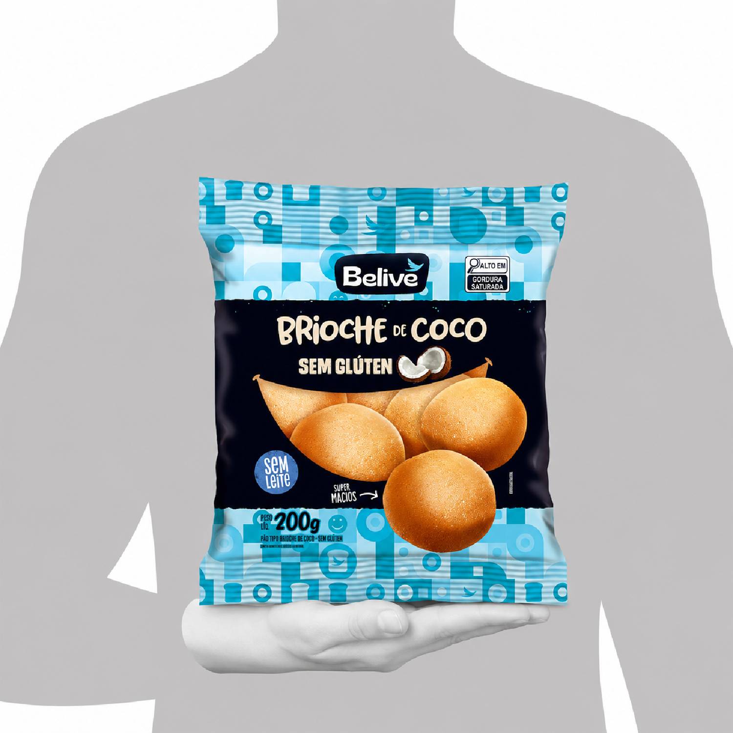 Brioche de Coco s/ Glúten BELIVE 200g foto 7