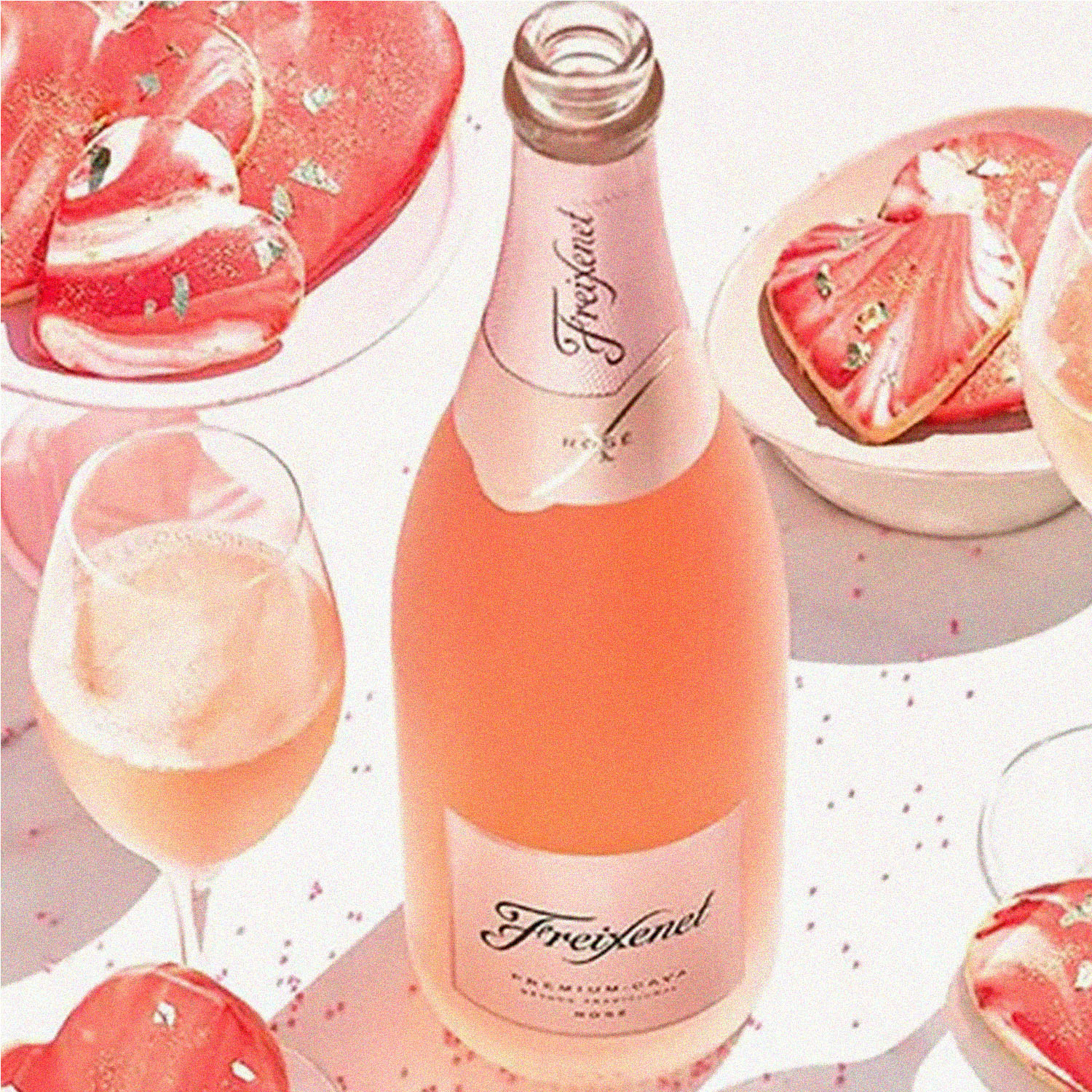 Cava Espanhola Rosado Brut FREIXENET 750ml foto 3