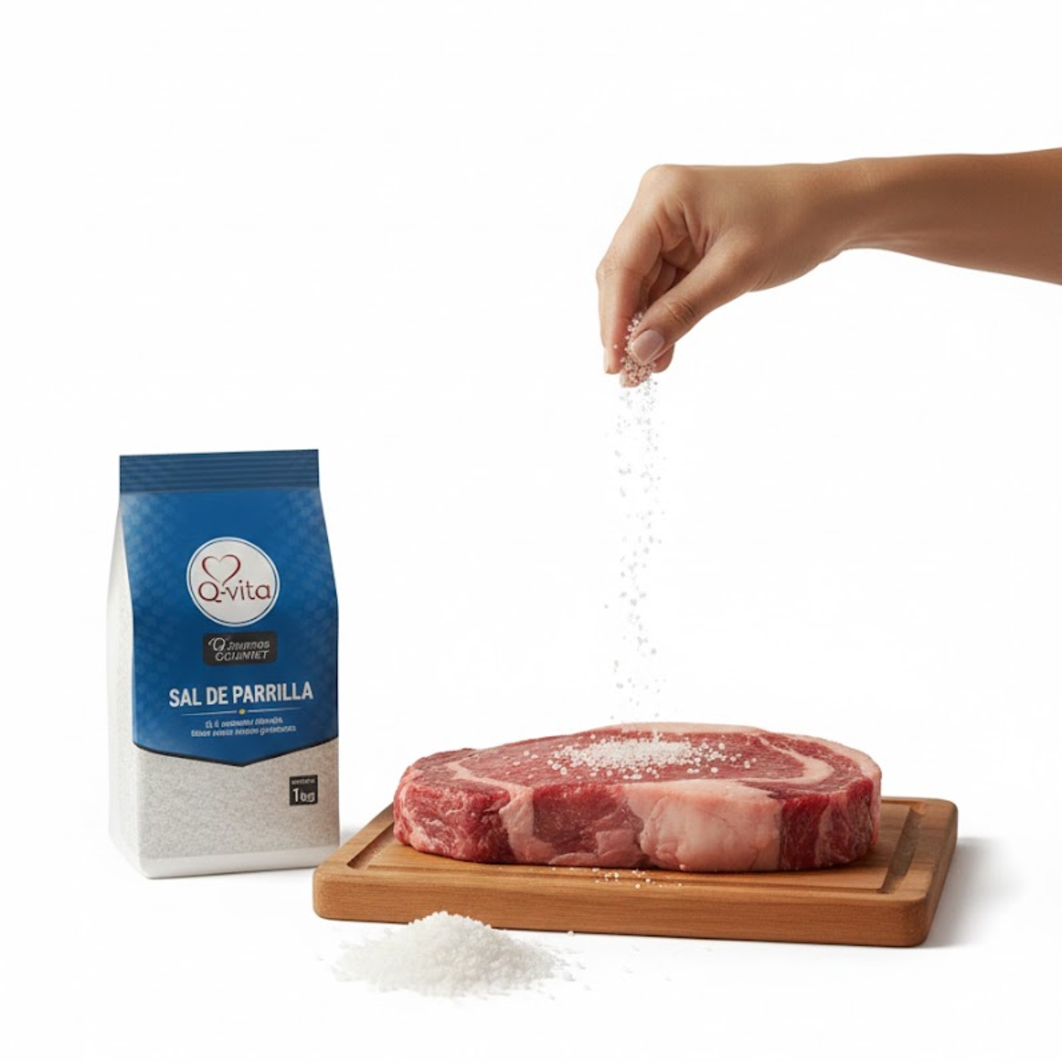 Sal de Parrilla Q-VITA 1Kg Gourmet foto 6
