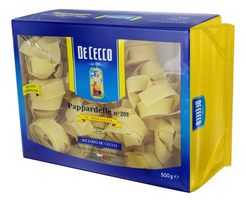Macarrão Pappardelle DE CECCO 500g (Italia) foto 3
