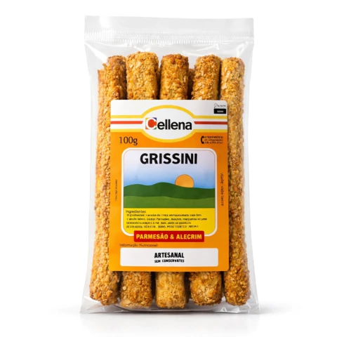 Grissini Artesanal Parmesão e Alecrim CELLENA 100g foto 9