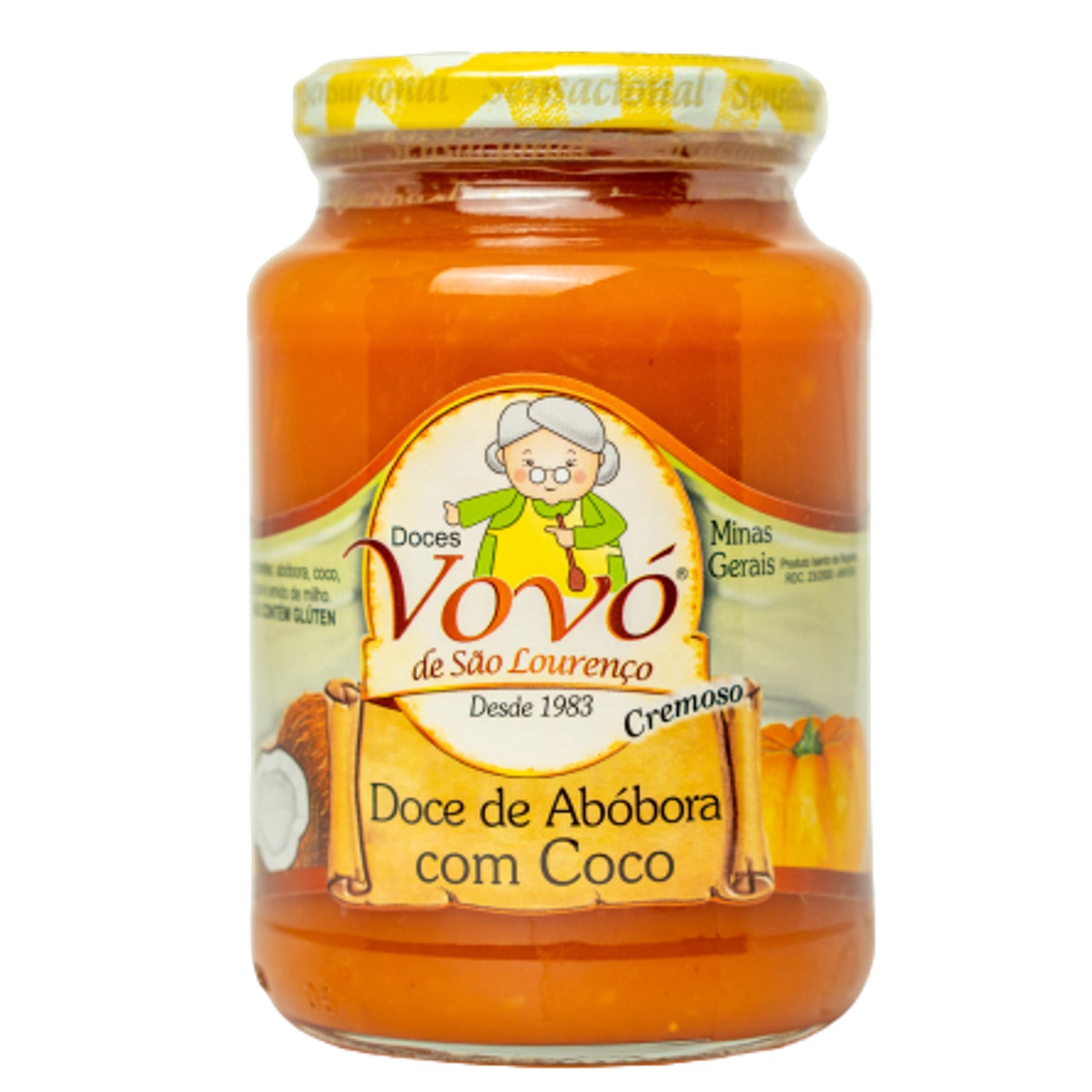 Abobora C/ Coco VOVÓ DE SÃO LOURENÇO 650g