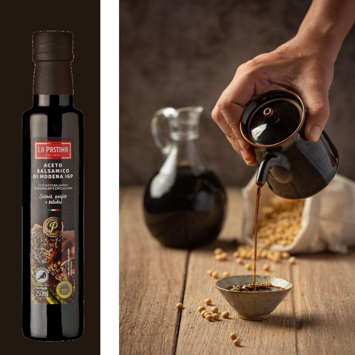 Vinagre Balsâmico Italiano LA PASTINA 250ml foto 4