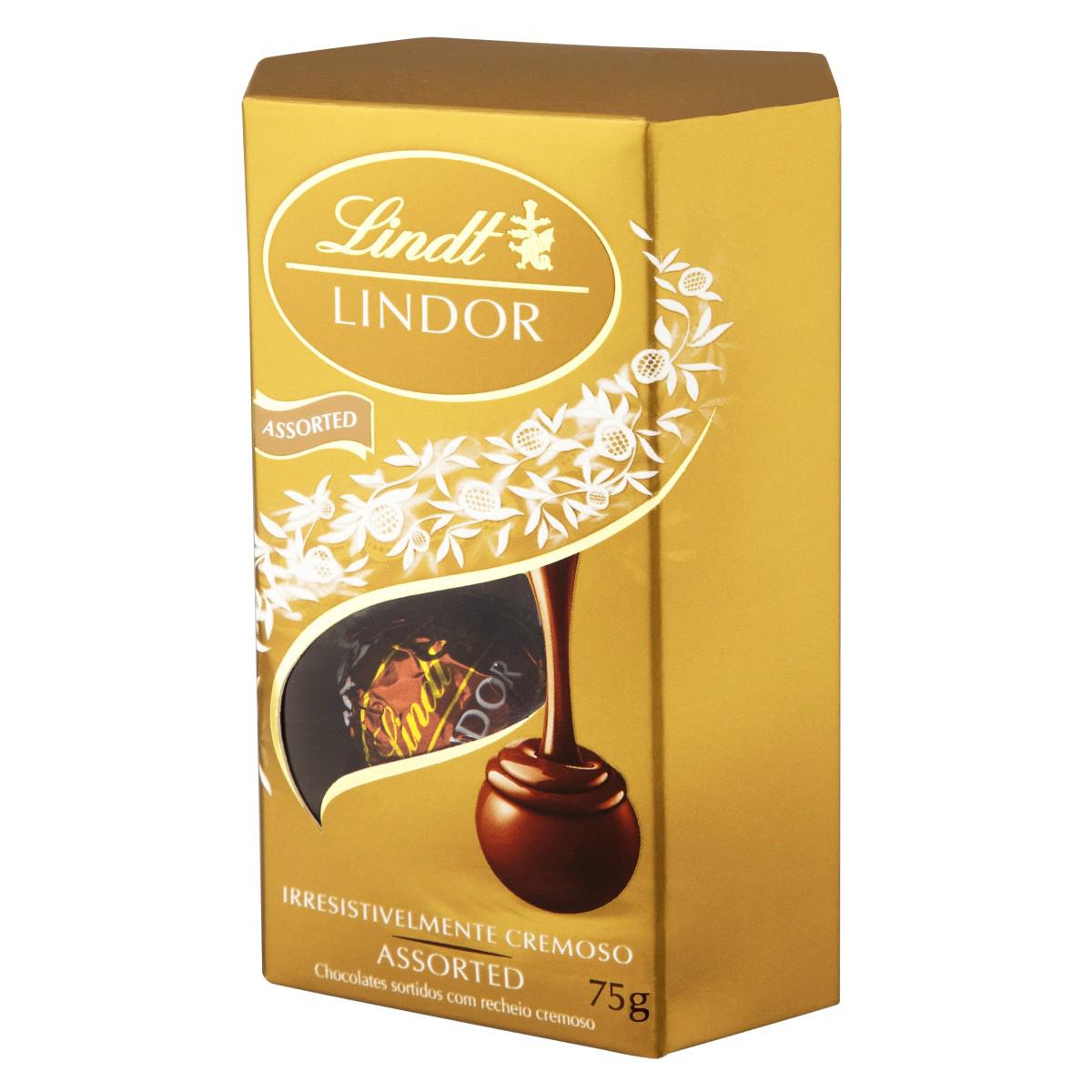Chocolate Lindt Lindor Sortido 75g foto 3