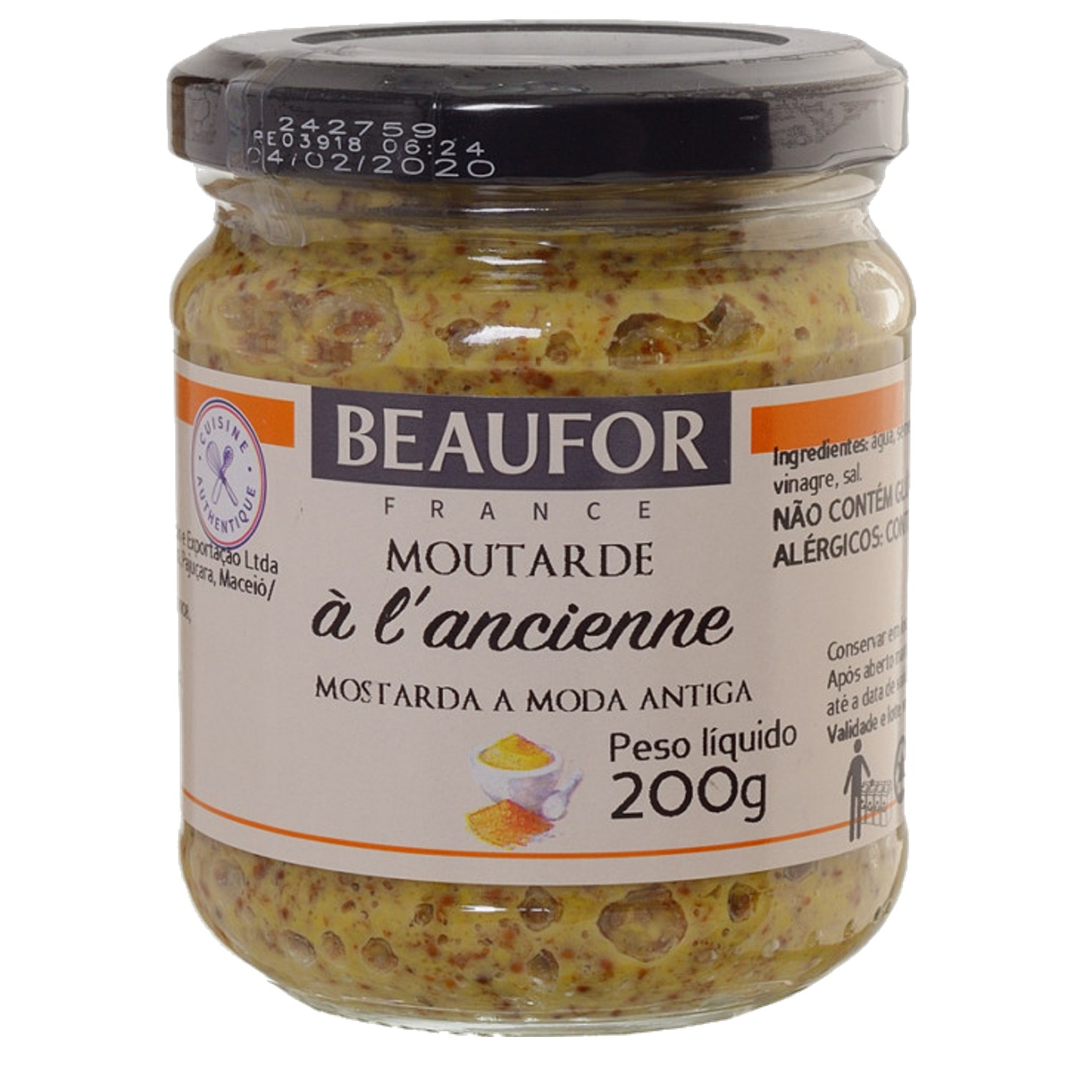 Mostarda Francesa BEAUFOR ANCIENNE 200g