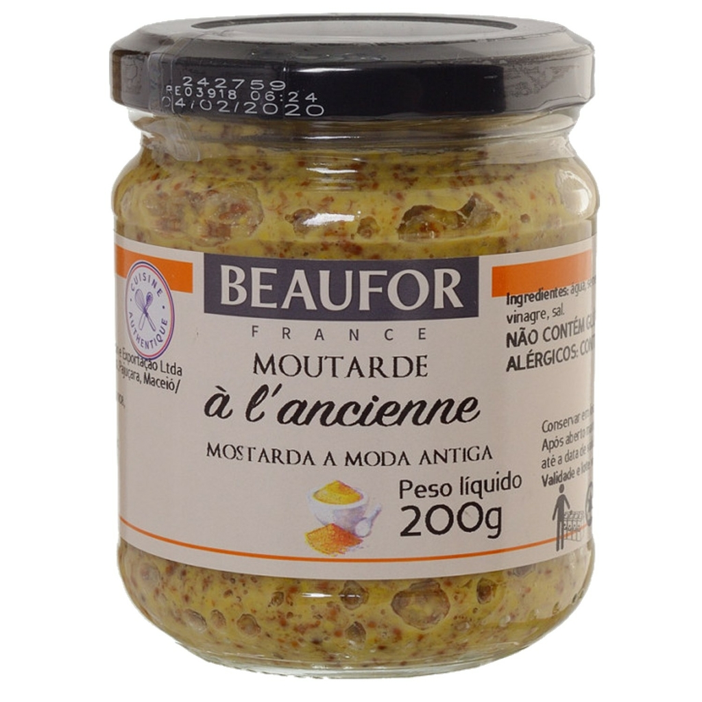 Mostarda Francesa BEAUFOR ANCIENNE 200g foto 3