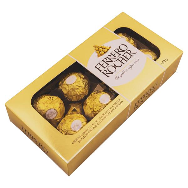 Bombom FERRERO ROCHER 100g 8 bombons