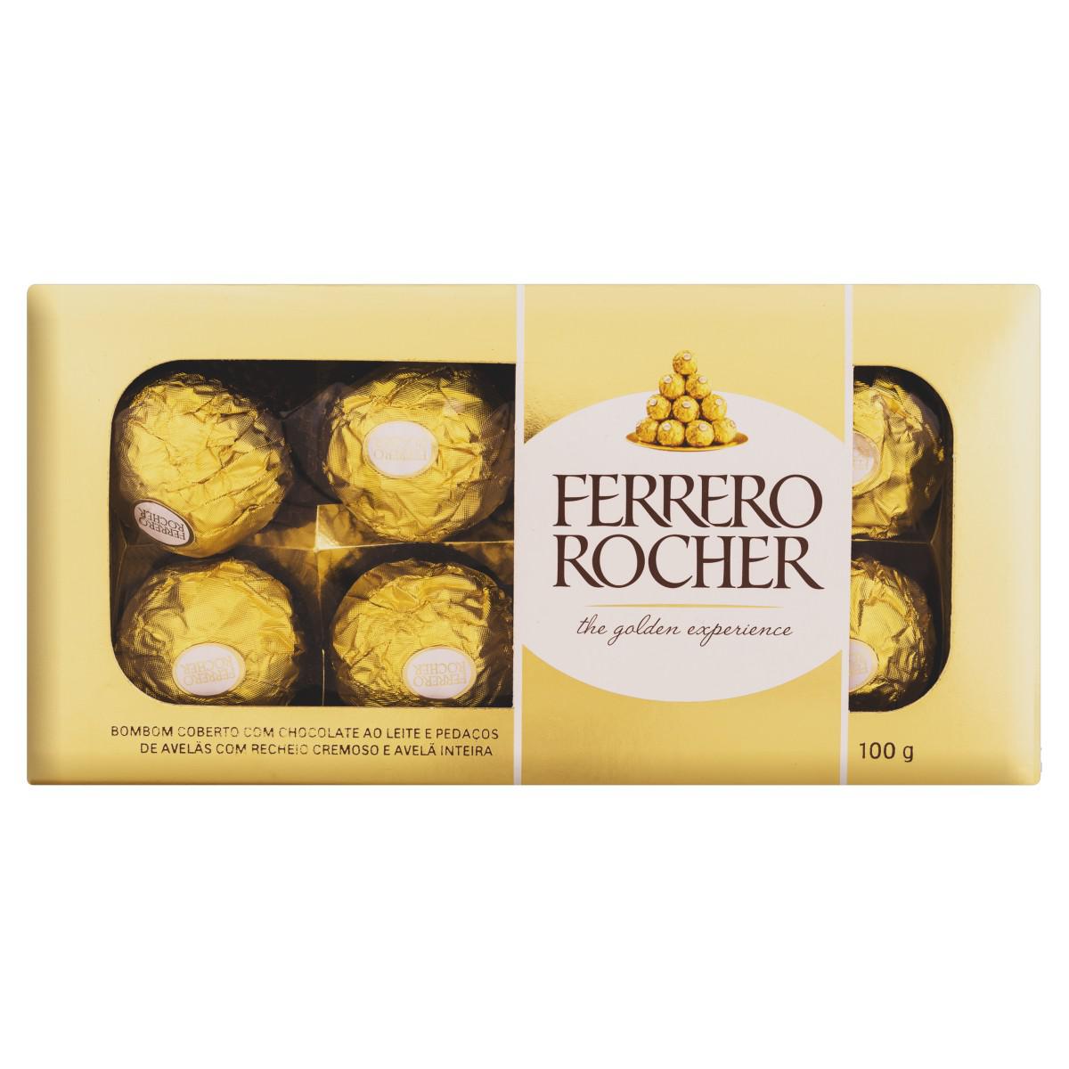 Bombom FERRERO ROCHER 100g 8 bombons foto 2