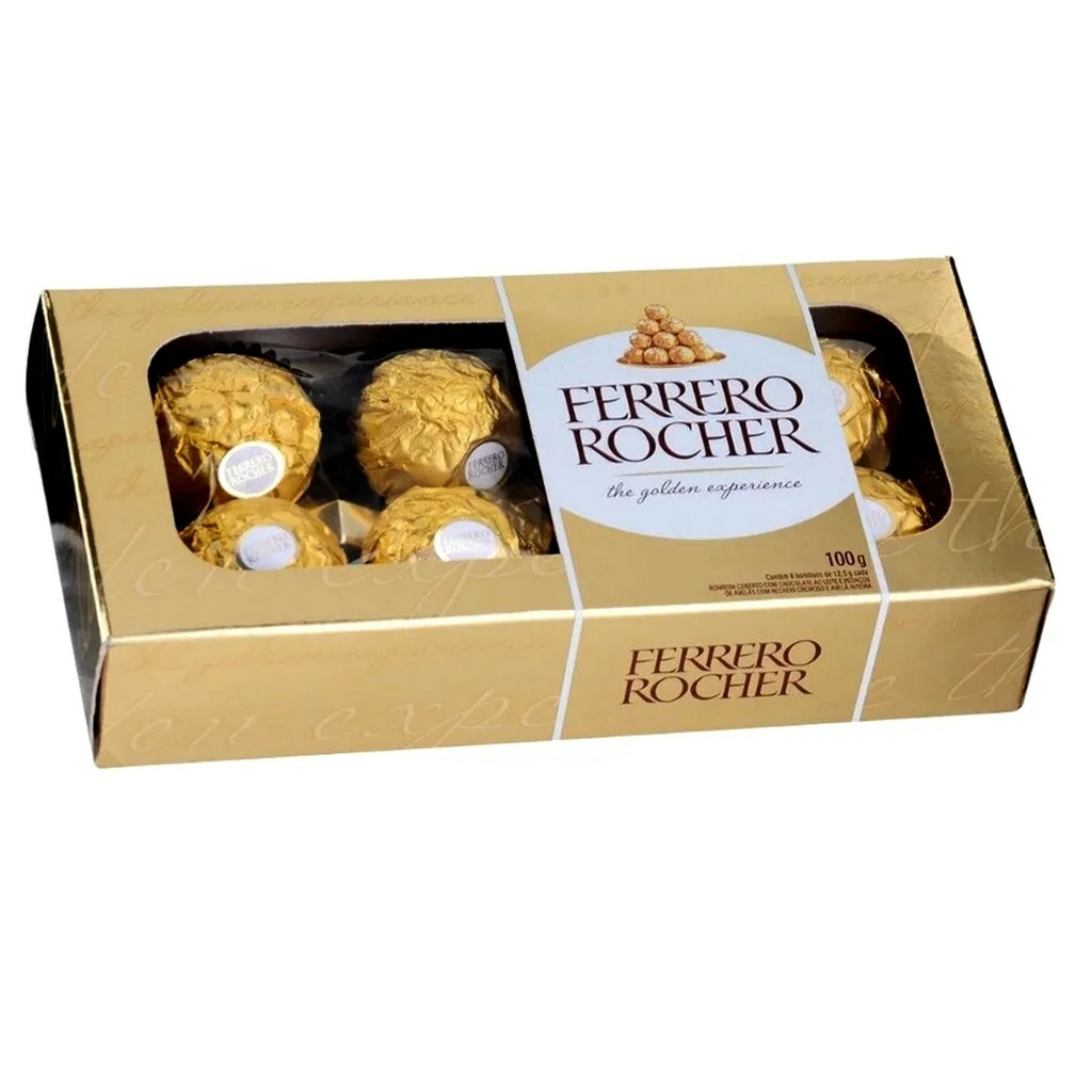 Bombom FERRERO ROCHER 100g 8 bombons foto 3