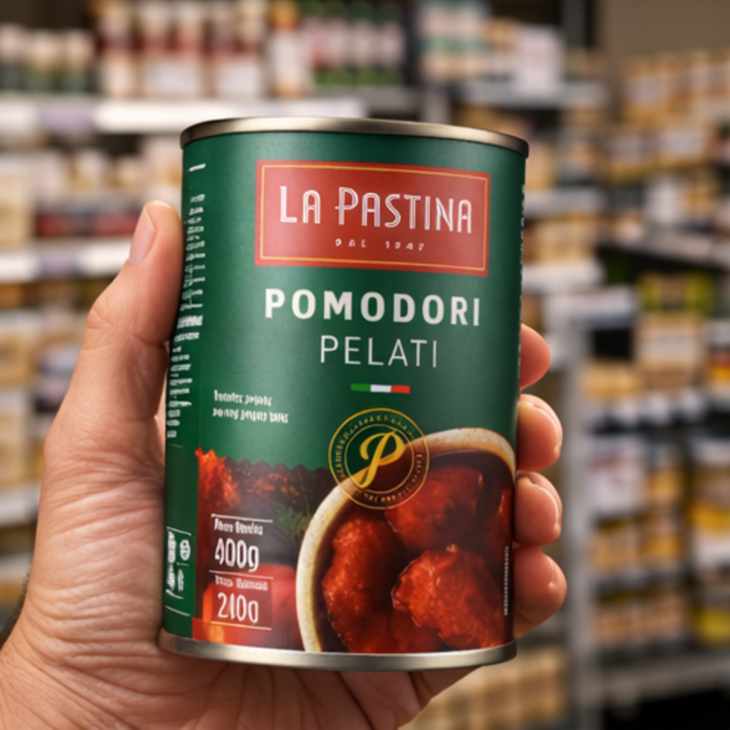 Tomates Pelados Italiano LA PASTINA 400g foto 5