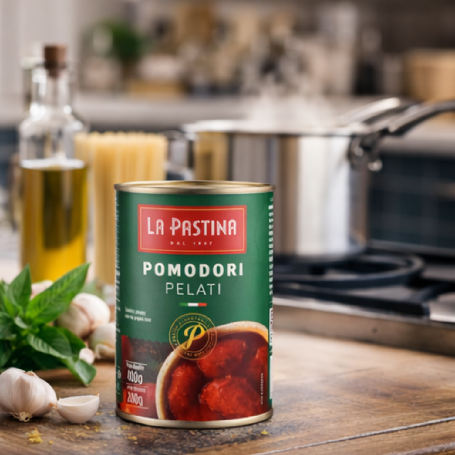Tomates Pelados Italiano LA PASTINA 400g foto 8