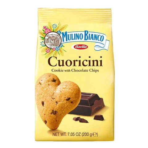 Biscoito Com Gotas Cuoricini MULINO BIANCO 200g