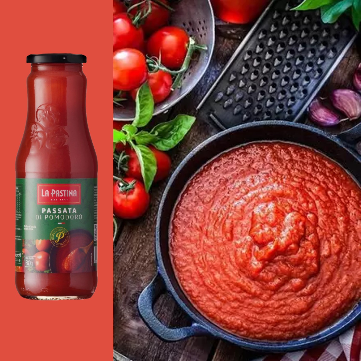 Passata di Pomodoro Italiana LA PASTINA 680g foto 4