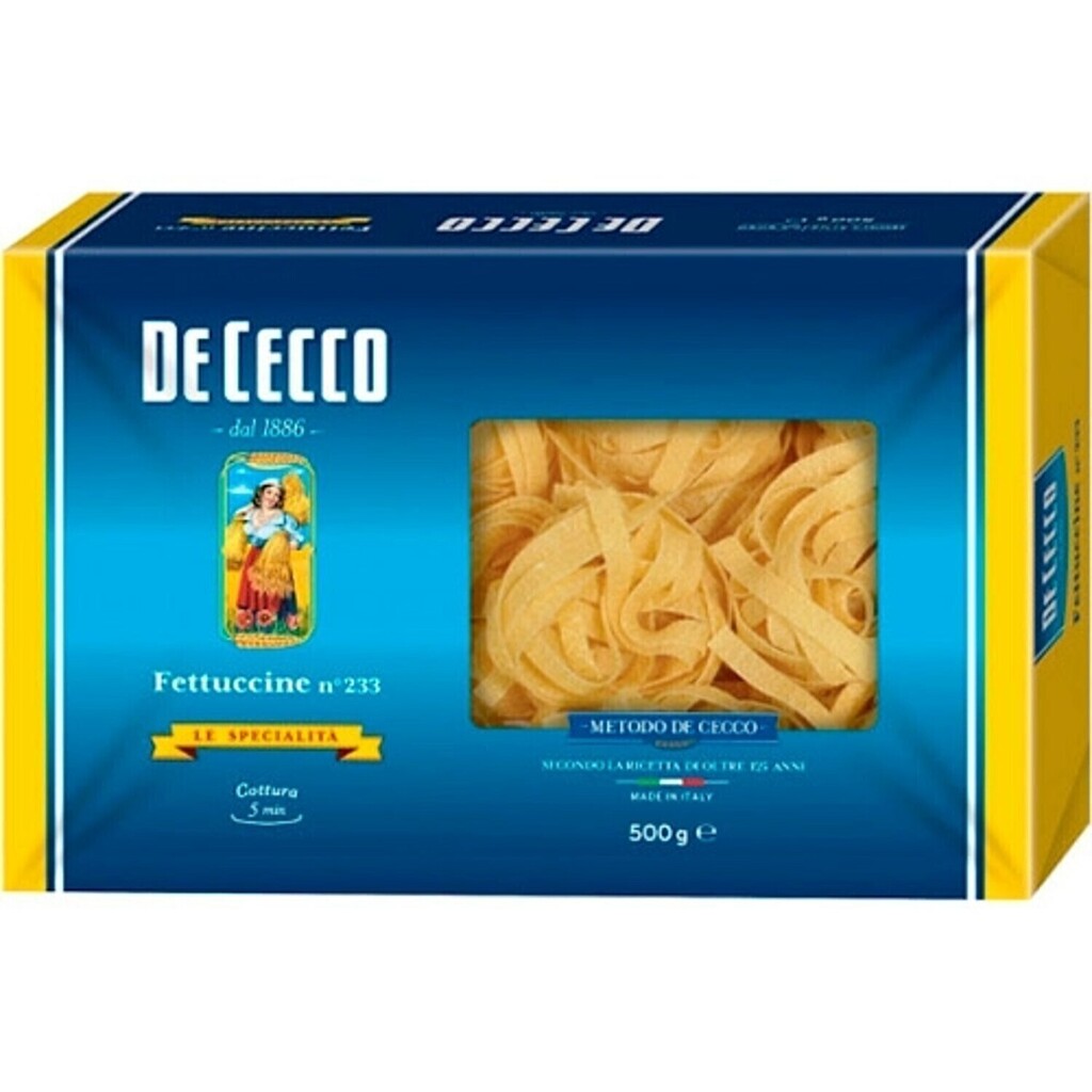 Macarrão DE CECCO Fettuccine Nidi di Sêmola 500g foto 5
