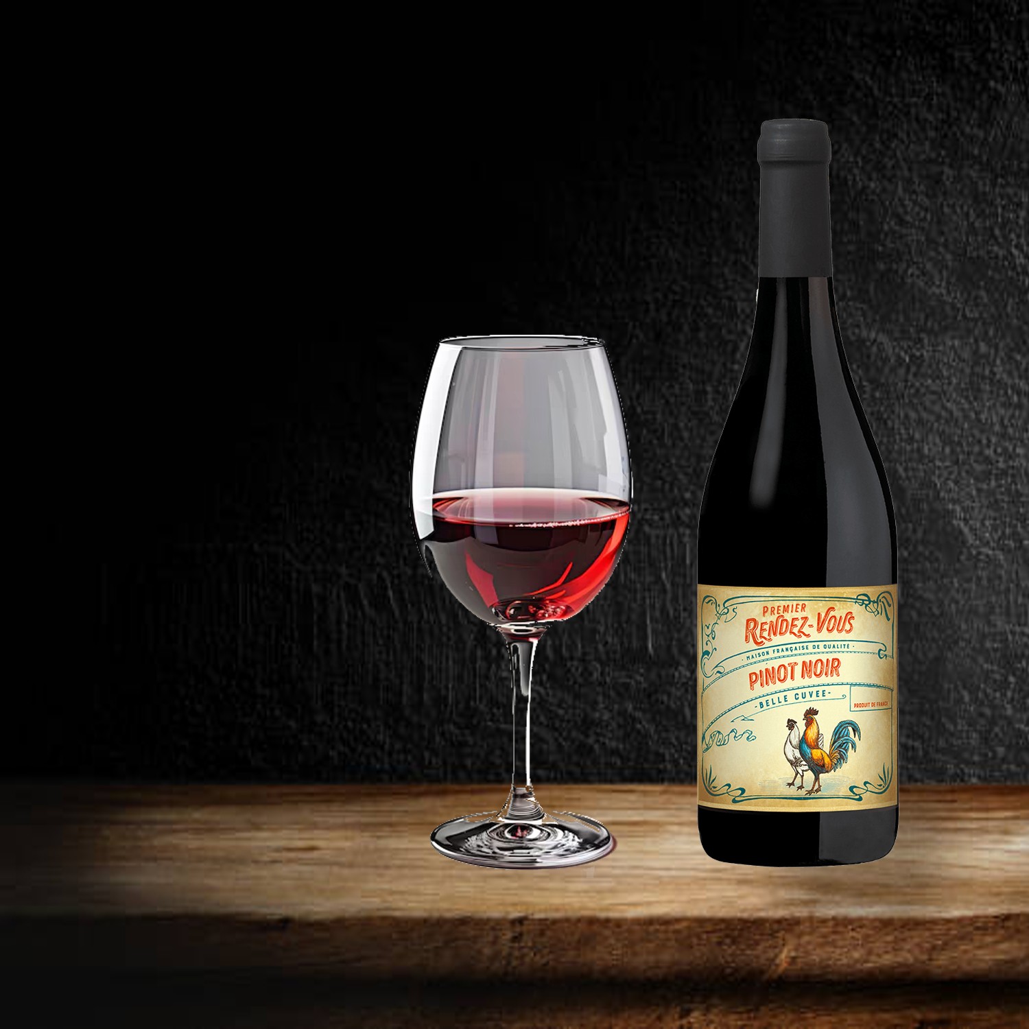 Vinho Francês RENDEZ VOUS Pinot Noir 750ml foto 2