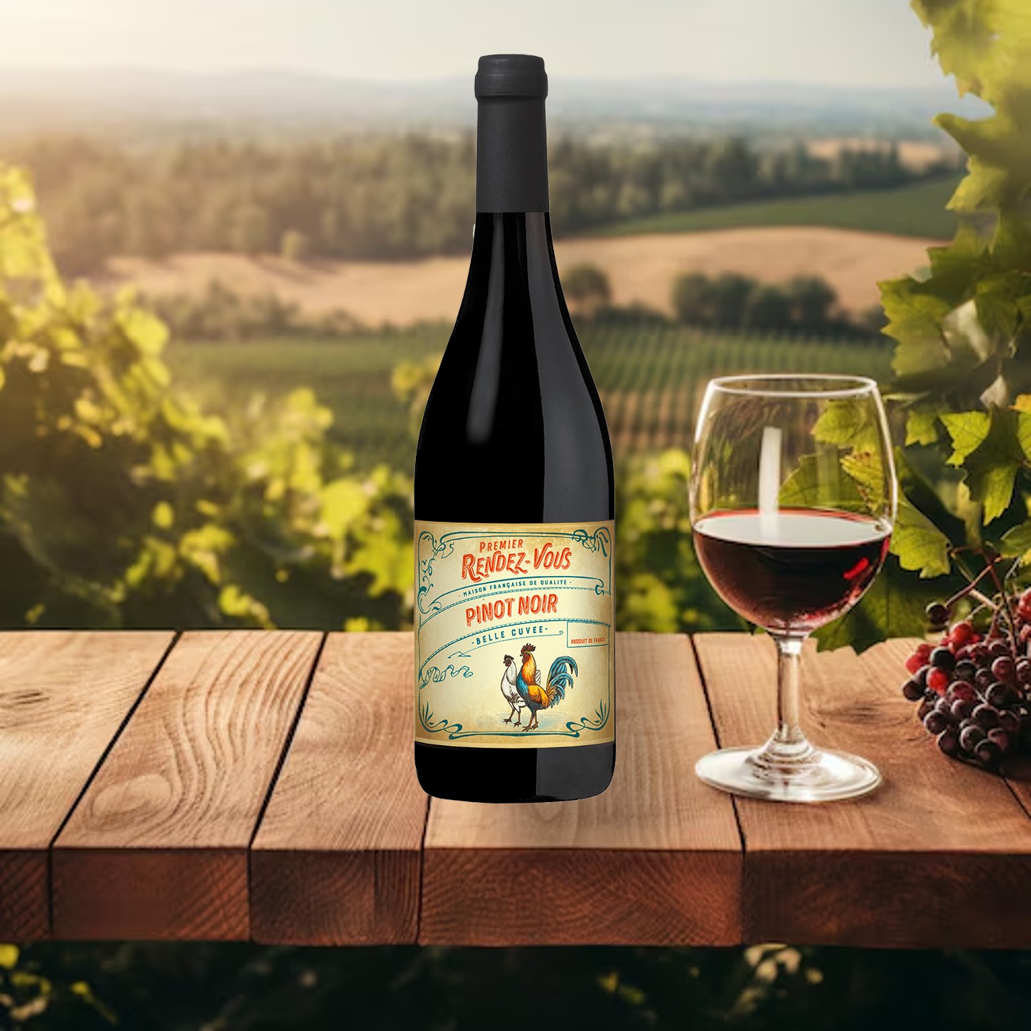 Vinho Francês RENDEZ VOUS Pinot Noir 750ml foto 4