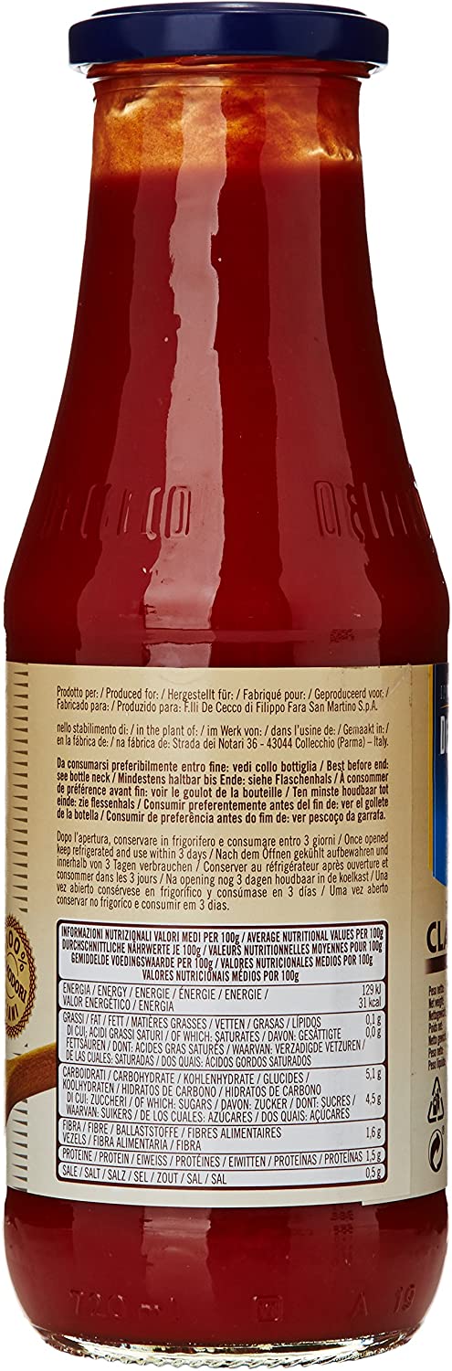 Passata di Pomodoro Italiana DE CECCO 700g foto 7