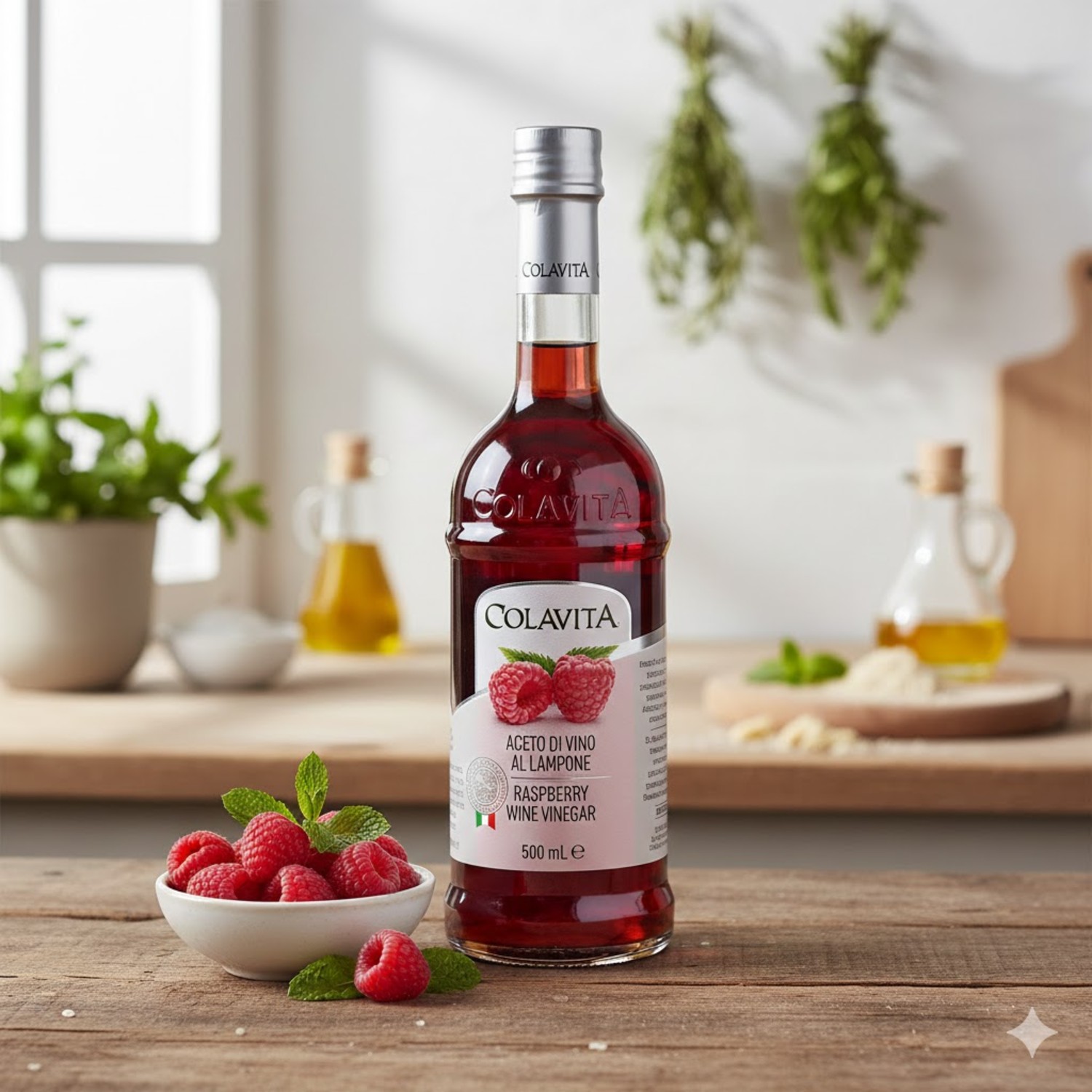 Vinagre de Framboesa Gourmet COLAVITA 500ml foto 5