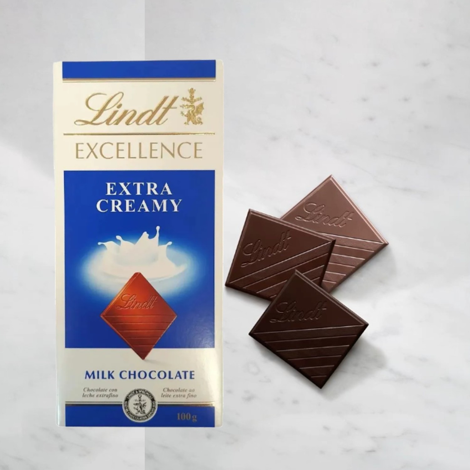 Chocolate Suiço LINDT Excellence ao Leite 100g foto 4