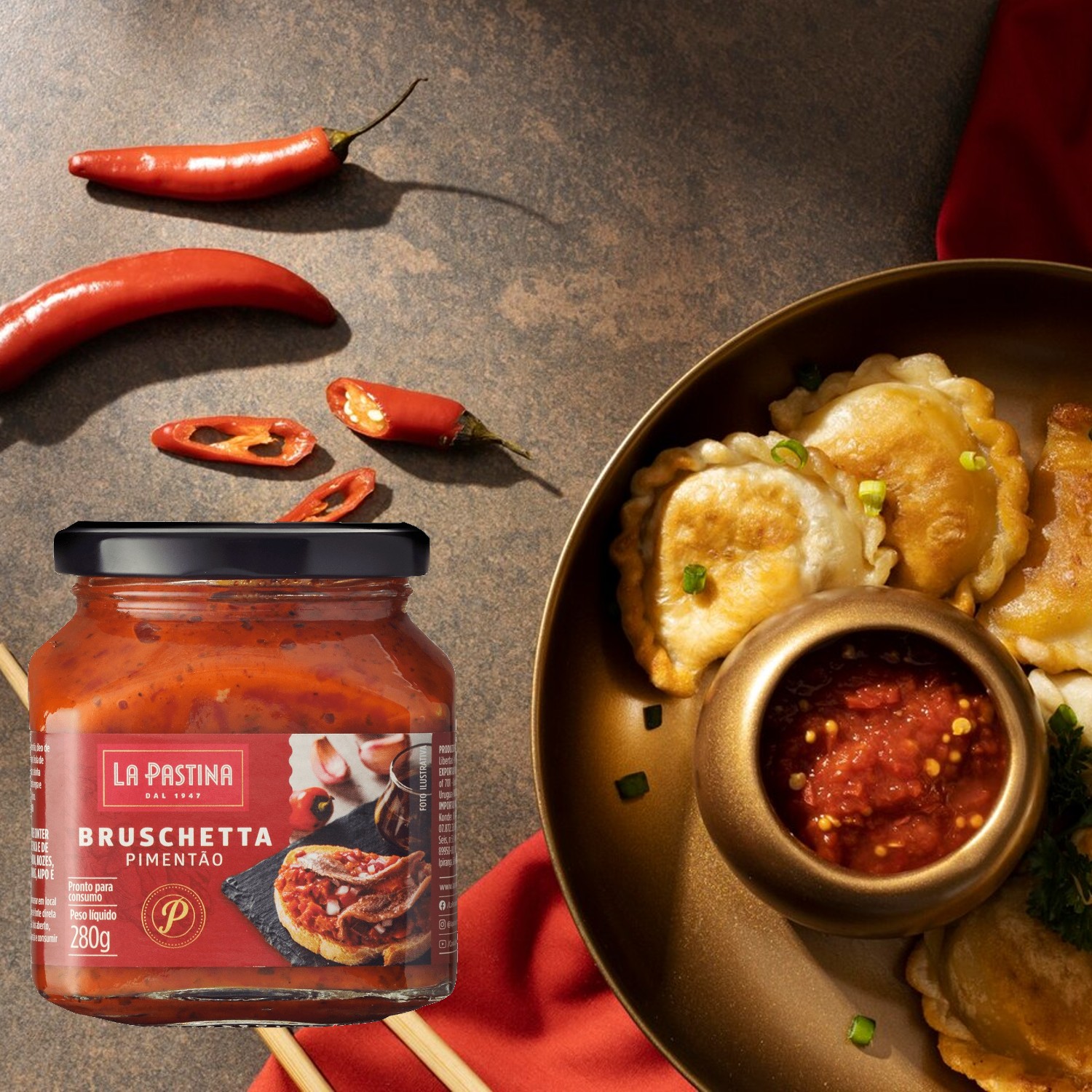 Bruschetta de Pimentão LA PASTINA 280g foto 5