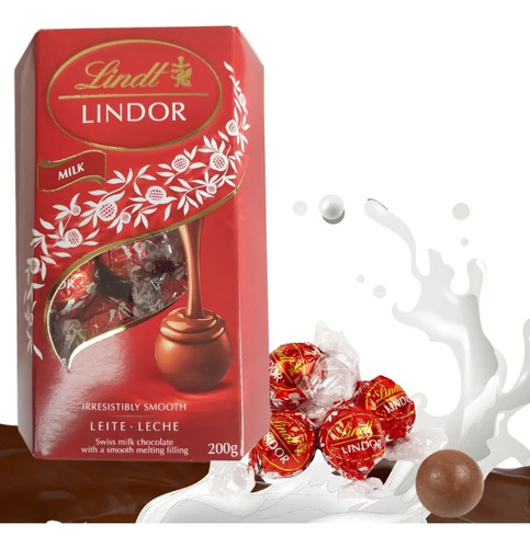 Bombom Suiço Lindor ao Leite Lindt 200g (Trufa)