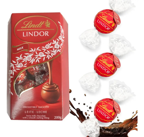 Bombom Suiço Lindor ao Leite Lindt 200g (Trufa) foto 11