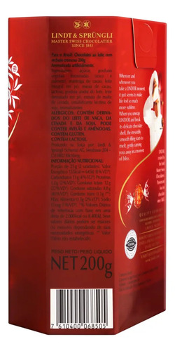 Bombom Suiço Lindor ao Leite Lindt 200g (Trufa) foto 4