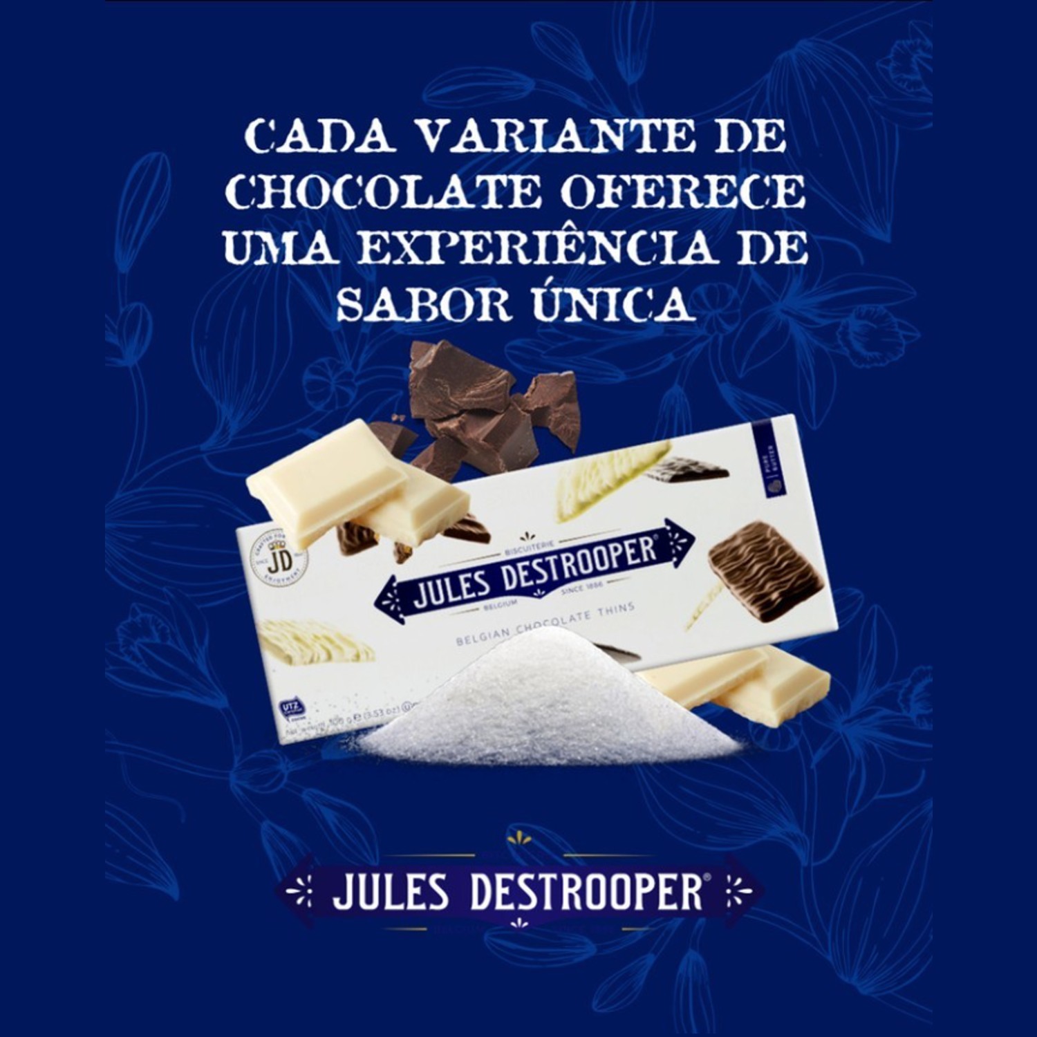 Biscoito Belga JULES DESTROOPER Chocolate Thins 100g foto 6