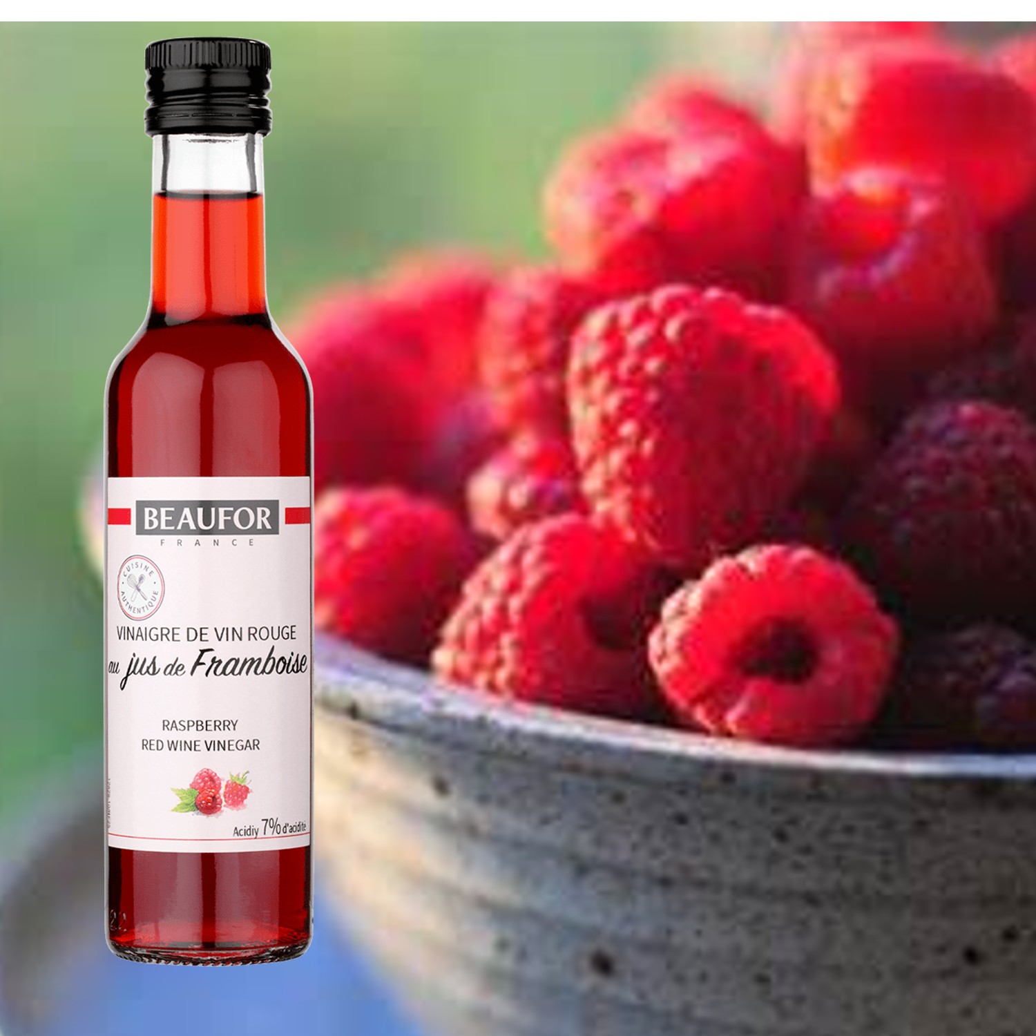 Vinagre de Vinho Sabor Framboesa BEAUFOR 250ml foto 5