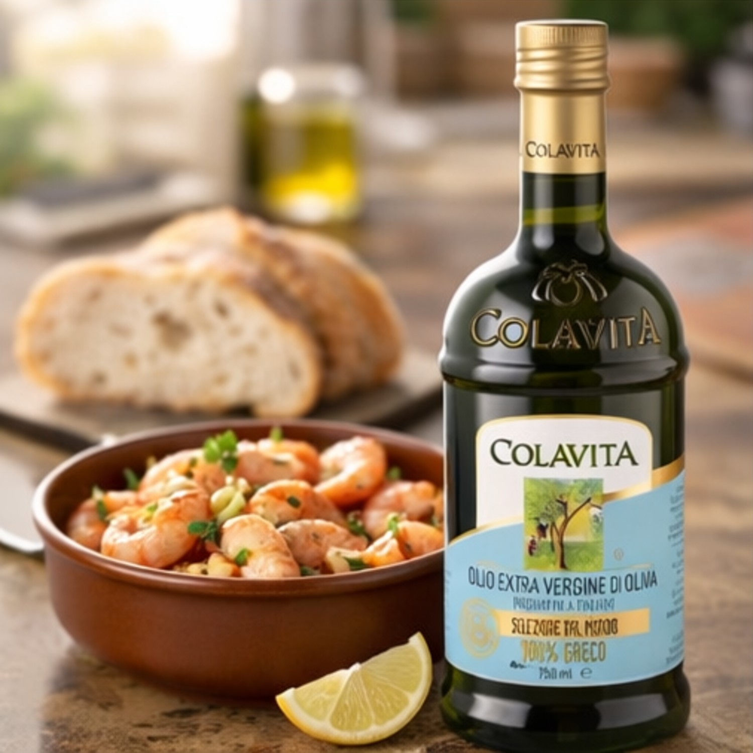 Azeite Extra Virgem de Oliva Grécia COLAVITA 500ml foto 2