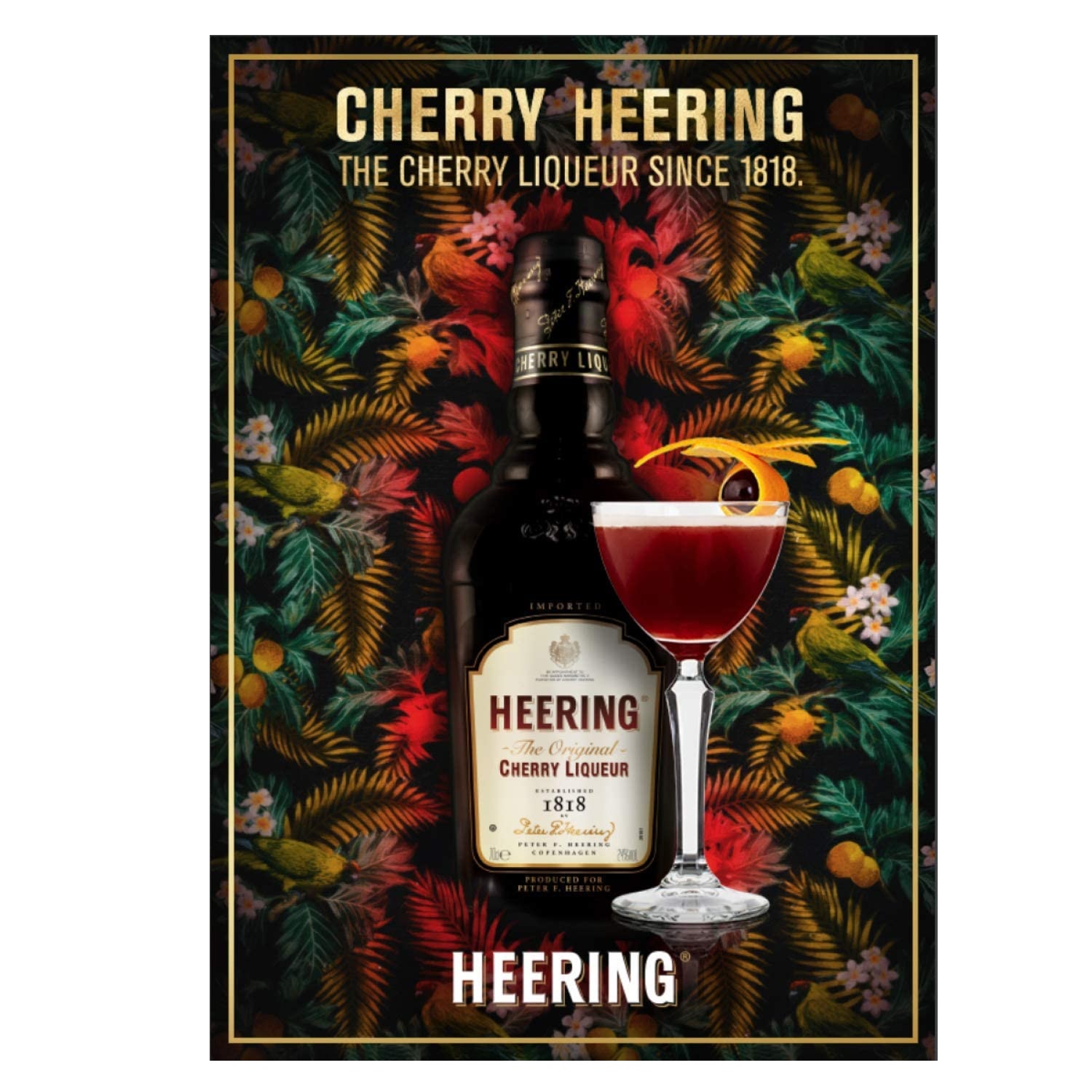Licor de Cereja Preta  CHERRY HEERING 700ml foto 2