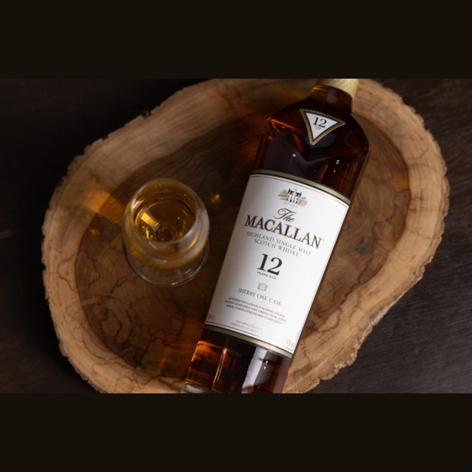 Whisky MACALLAN Sherry Oak 12 anos Single Malt 700ml foto 3