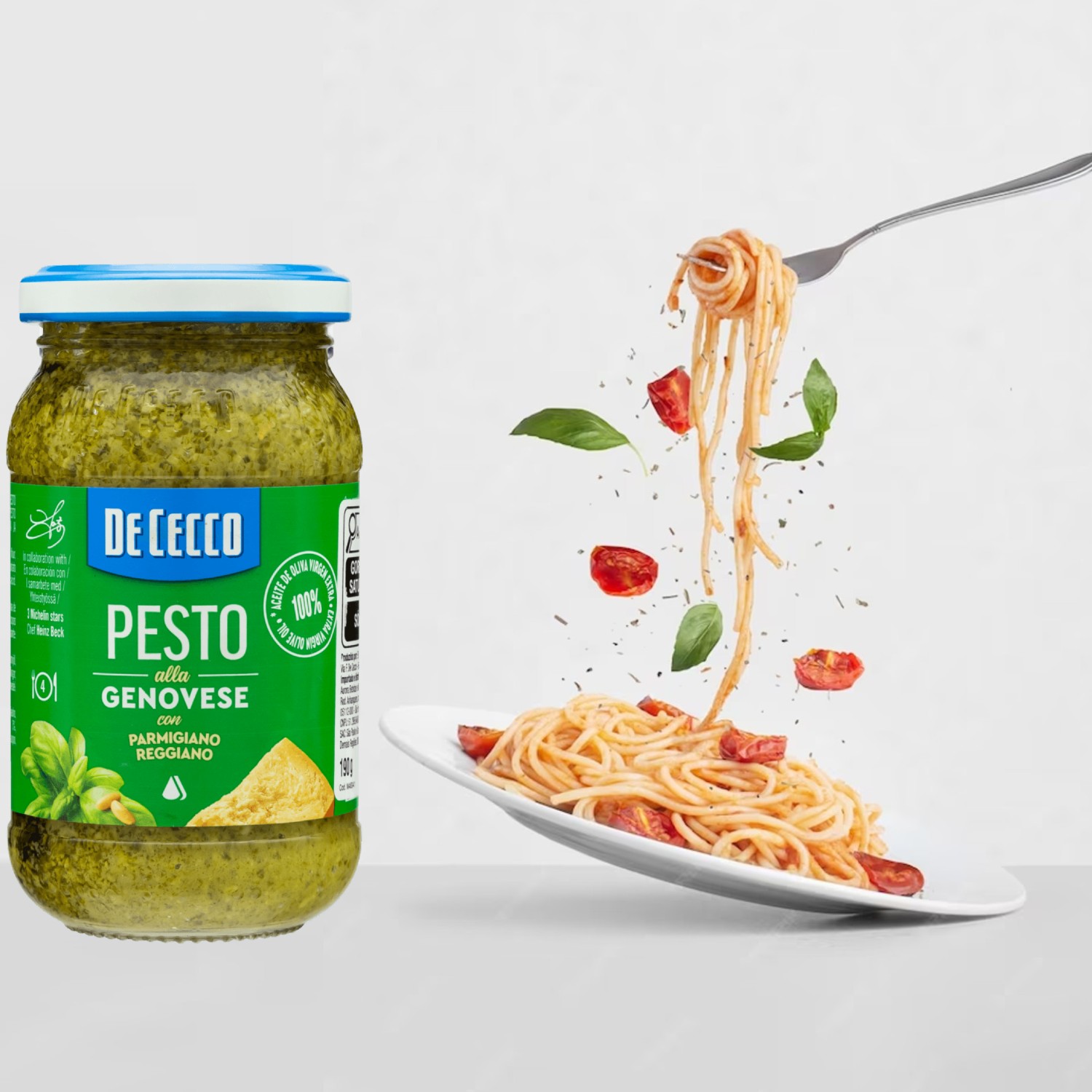 Pesto Genovese DE CECCO C/ Azeite Ex Virgem 200g foto 3