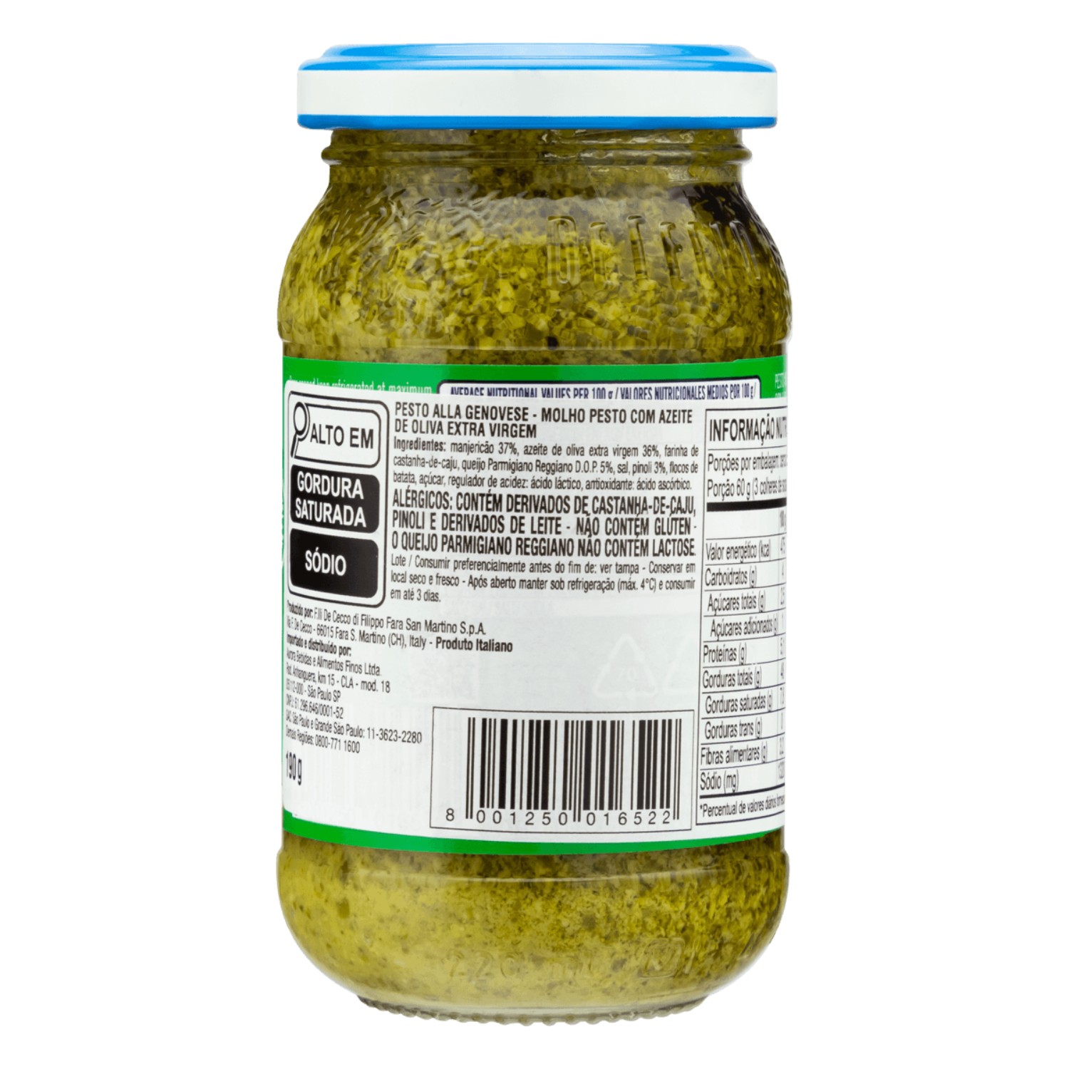 Pesto Genovese DE CECCO C/ Azeite Ex Virgem 200g foto 6