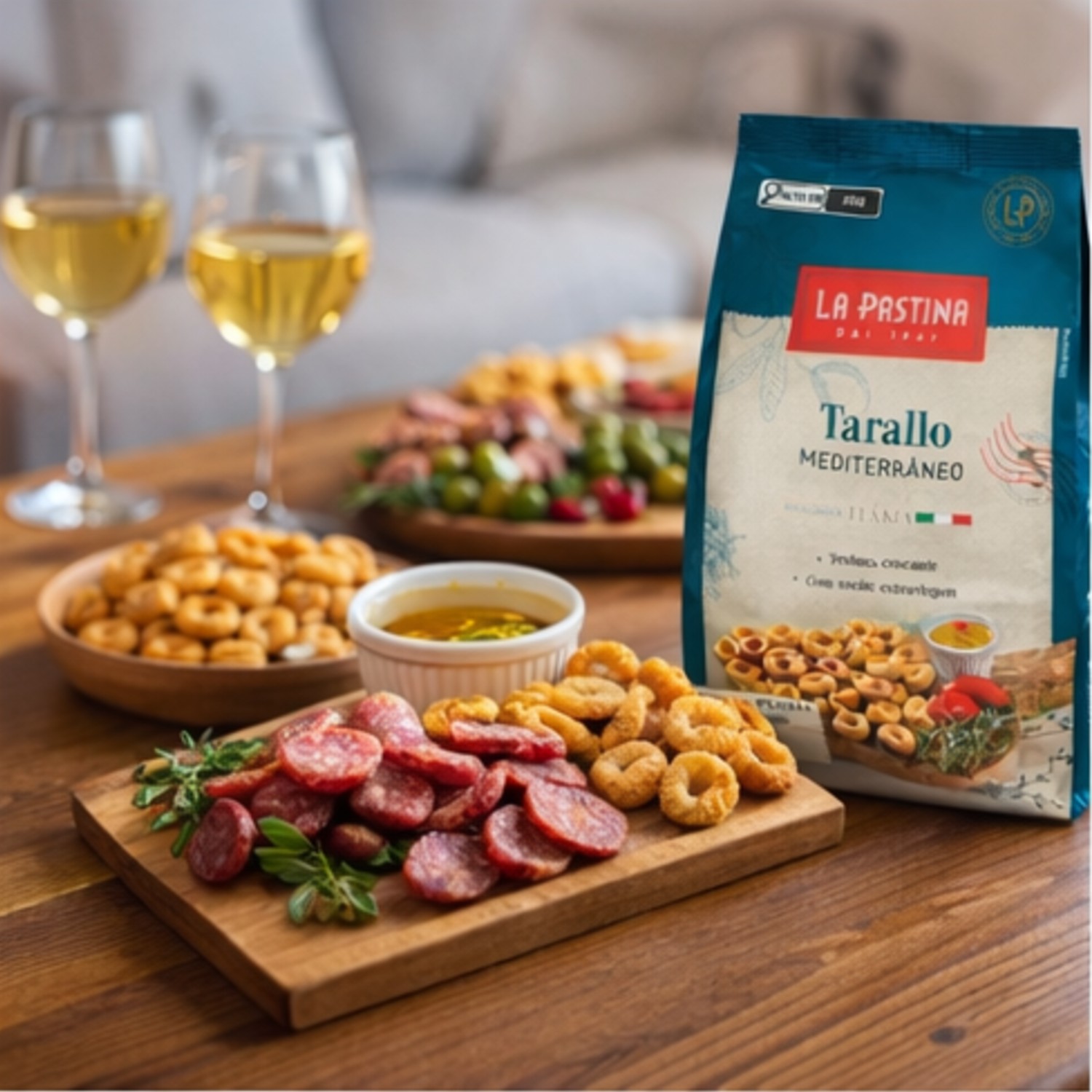 Biscoito do Mediterrâneo TARALLO La Pastina 200g foto 5
