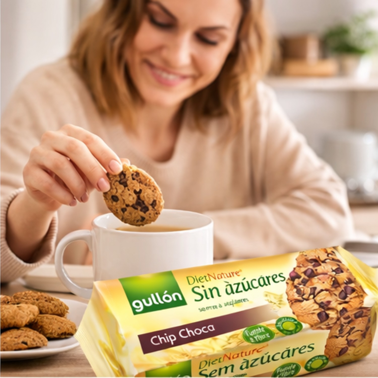 Biscoito GULLON Zero Açucar Chip Choco 150g - Espanha foto 5