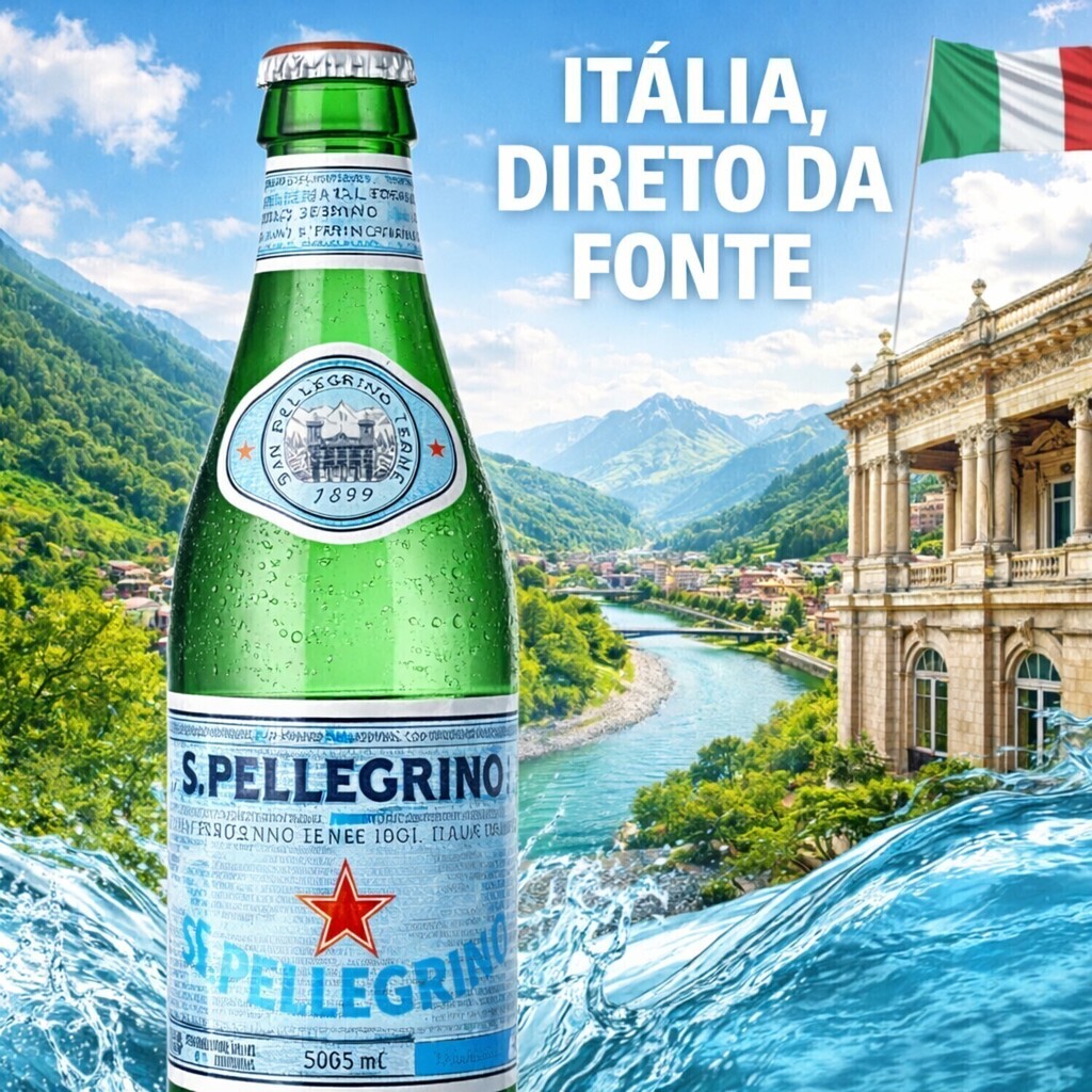 Água Mineral c/ Gás SAN PELLEGRINO 505ml (Italia) foto 6