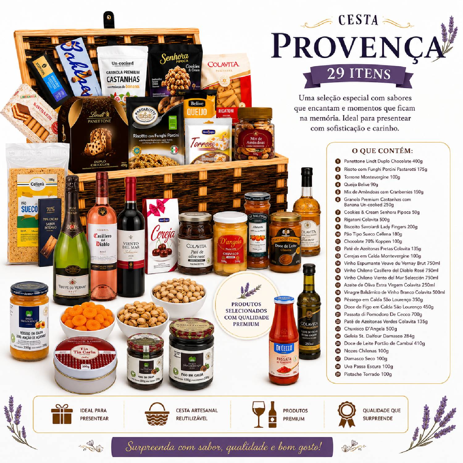 Cesta de Natal Especial PROVENÇA 29 Itens - Natal 2026 foto 2
