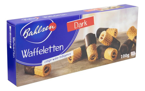 Biscoito Alemão BAHLSEN Waffeletten Dark 100g foto 4