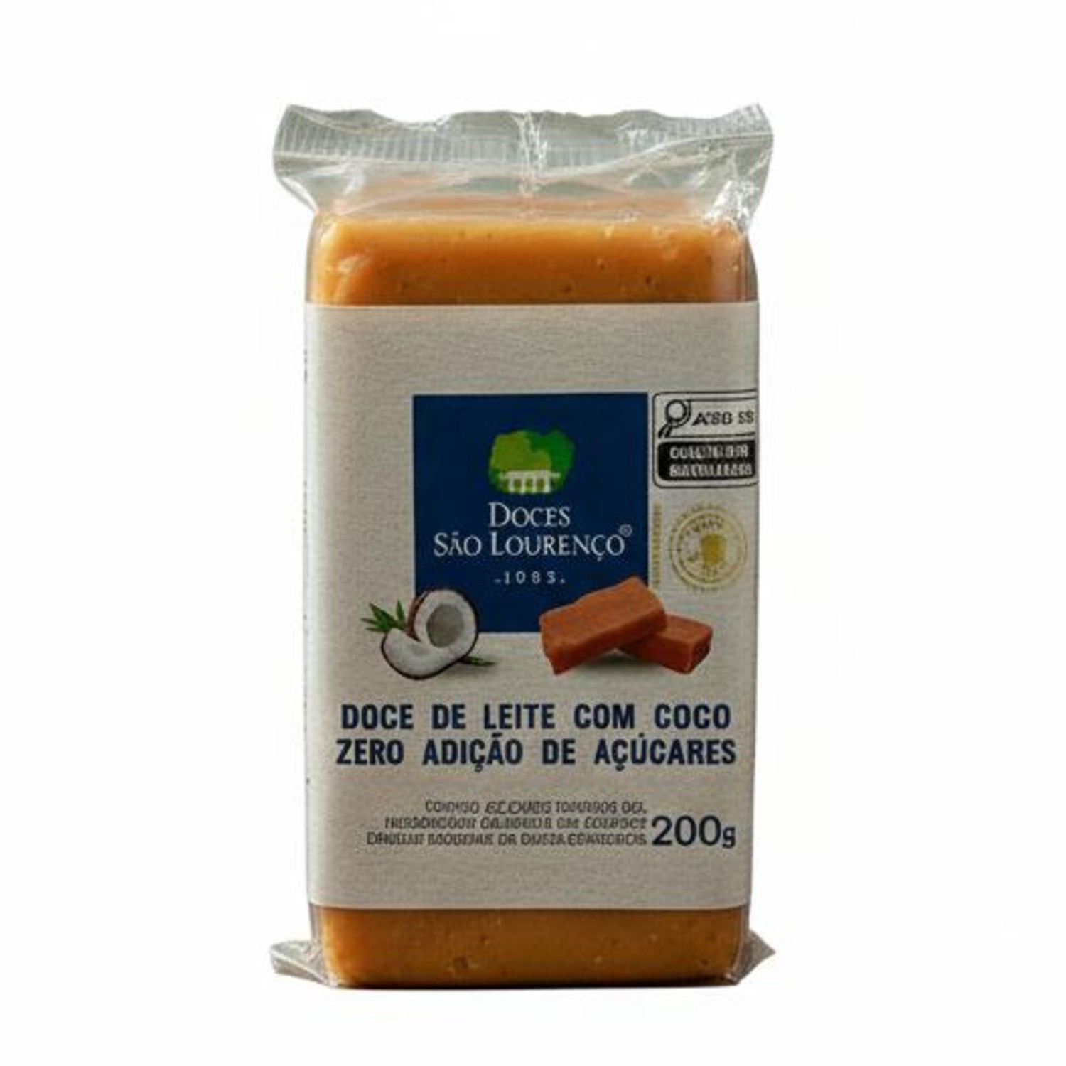 Doce de Leite com Coco Zero Massa SAO LOURENCO 200g