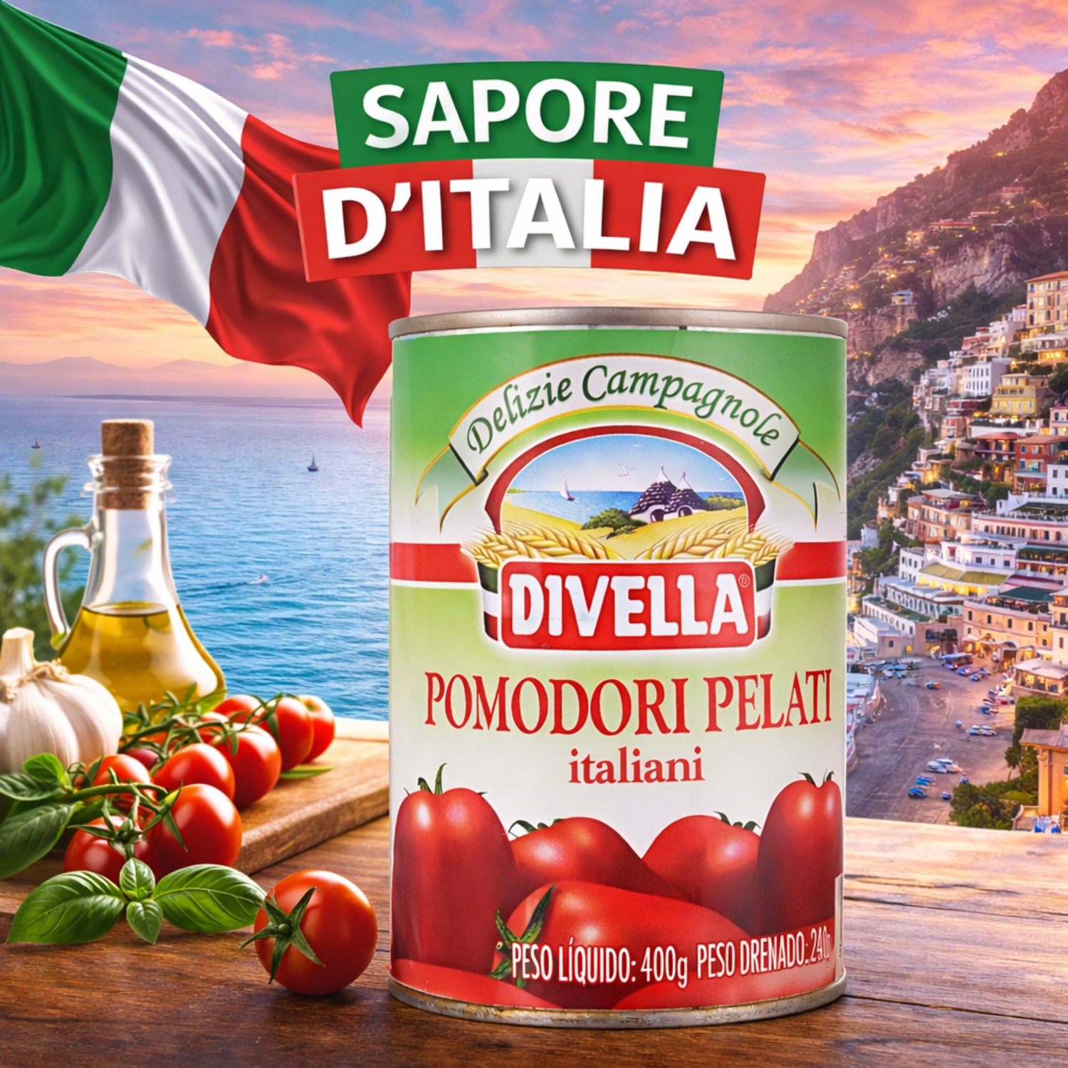 Tomate Pelado Italiano DIVELLA 400g foto 6