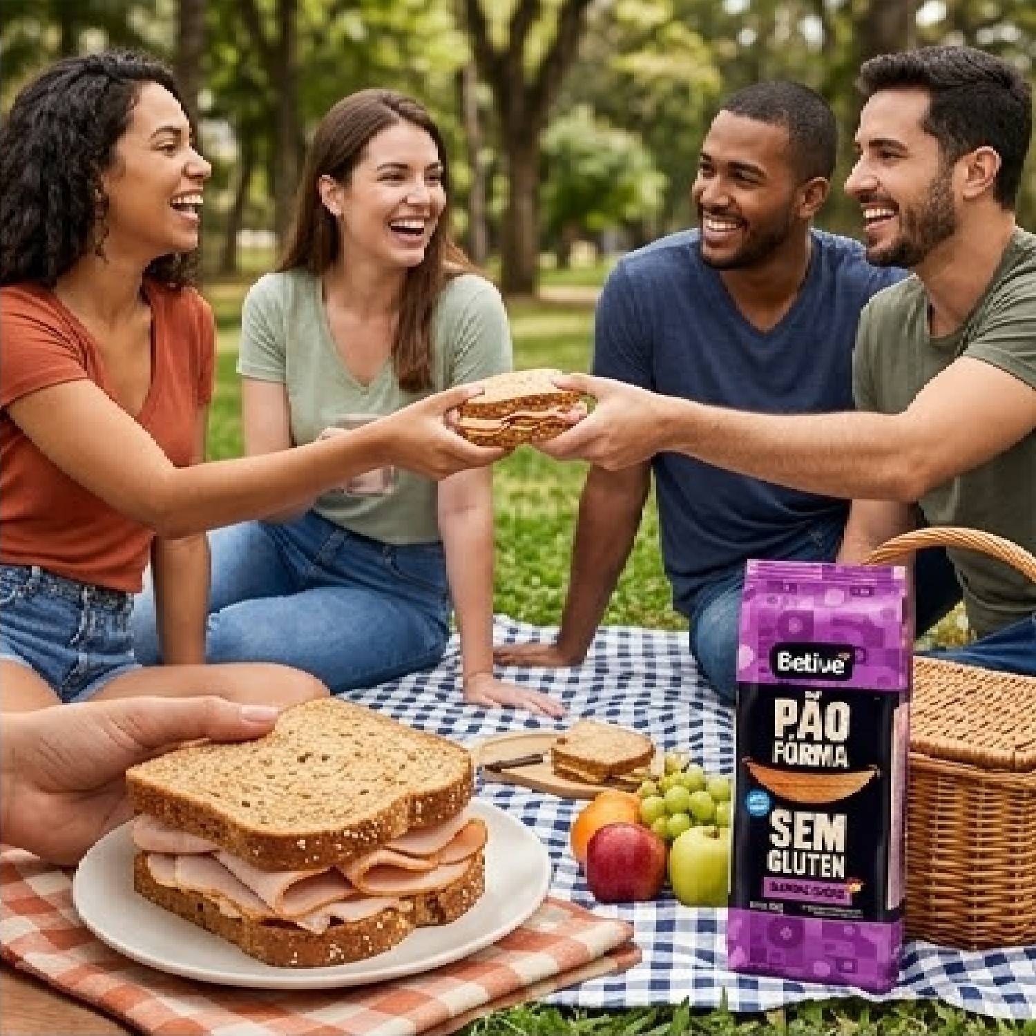 Pão de Forma BELIVE Batata Doce s/ Glúten 400g foto 2