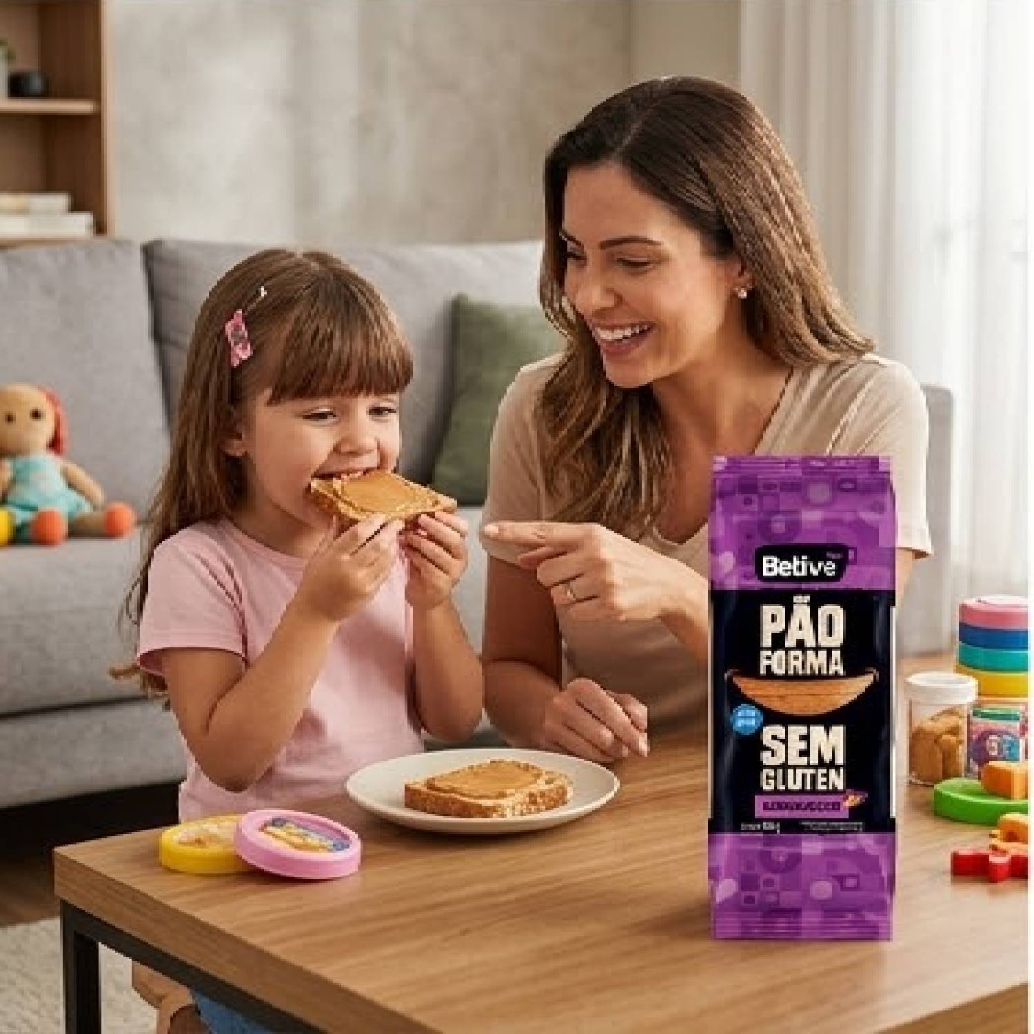 Pão de Forma BELIVE Batata Doce s/ Glúten 400g foto 3