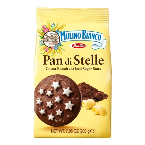 Biscoito Pan di Stelle Cacau Mulino Bianco 200g