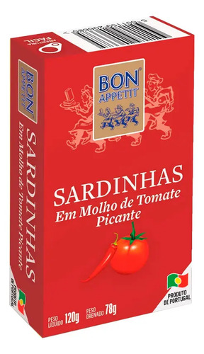 Sardinha Portuguesa em Tomate Picante BON APPETIT 120g