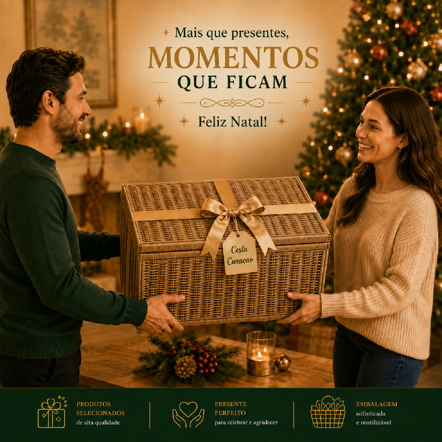 Cesta de Natal Sem Álcool Premium CURAÇAO 30 Itens 2026 foto 6