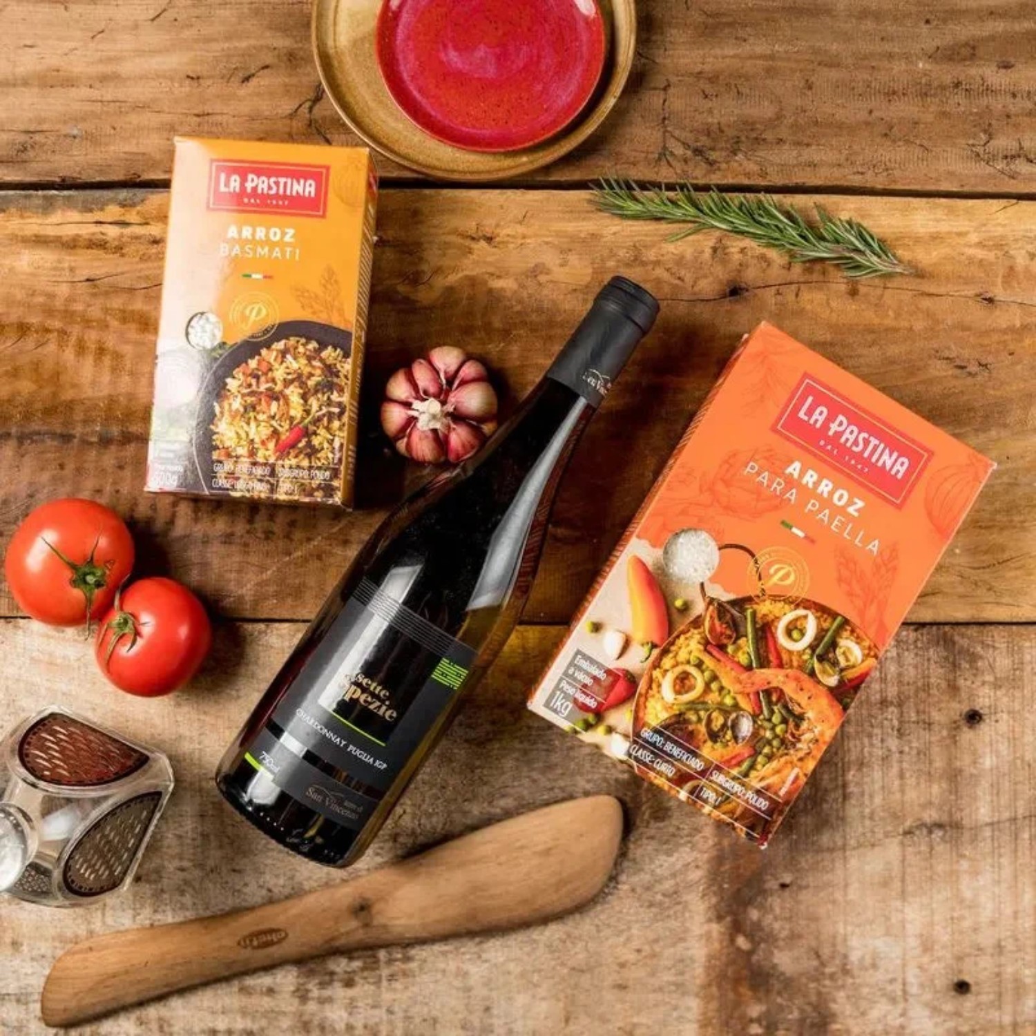 Arroz Para Paella Espanhol LA PASTINA 1 Kg foto 3